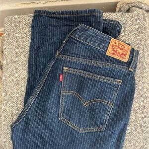 Levi's Dark Blue Striped Denim